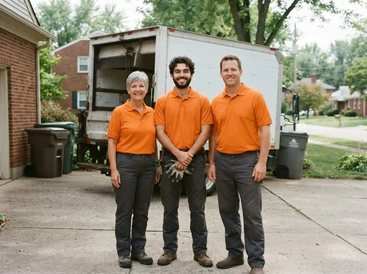 Quick Load Dumpster Rental garbage collection service team in Dayton, OH